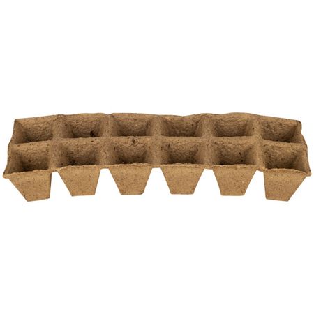 кассета торфяная для рассады 12 ячеек 2шт 31х10х5см