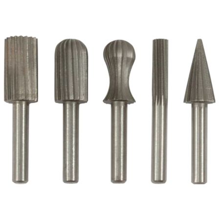 набор мини-насадок FIT по металлу 5шт быстрорежущая сталь керамические шлифовальные головки rams bralin 10 шт