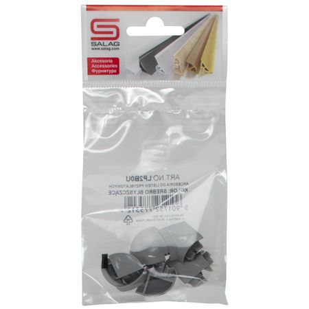 фурнитура к профилю SALAG LP2 серая 0U (углы 2 внутр. и 2 наруж. + загл. 2 лев. и 2 прав.) ранавексим пор наруж 10 гр