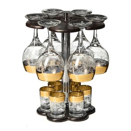 минибар для вина и водки Гармония 12 предметов стекло  с декором лактобактерин конц напитка фл 10 мл 20