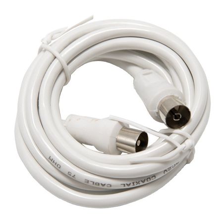удлинитель ТВ РЕАЛЬНАЯ ЭЛЕКТРИКА 51689 штекер-гнездо 1,5м бел. 1 шт rg58 uhf pl259 штекер к bnc штекер rf коаксиальный разъем косичка перемычка новый 6 дюймов 5 м