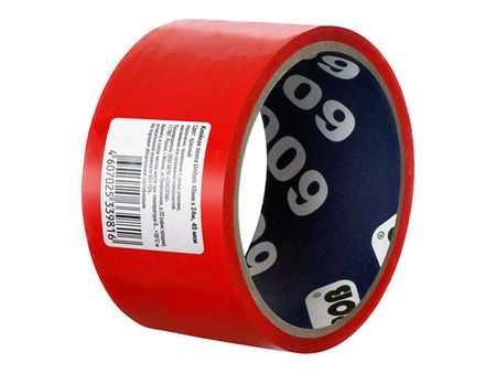 лента клейкая UNIBOB 600 48мм х 24м упаковочная красная, арт.55749 лента клейкая profitto 48мм х 55м упаковочная темная арт 55757