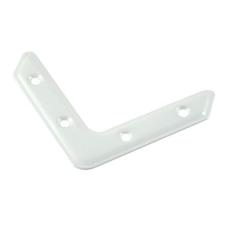 уголок плоский крепежный 75х75мм белый пилар опора для стола п образная 60х30 595xh870 10 мм белый ral 9003 муар п60x30 595x870 wt