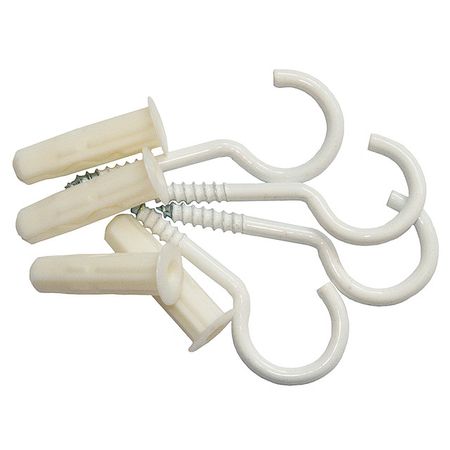 шуруп-полукольцо 3,9х40мм белый с дюбелем 4шт шуруп крюк 6х60 hook 6 x60 mp