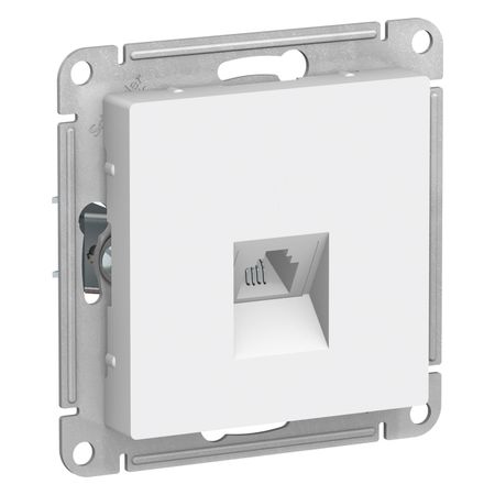 розетка телефонная Atlas Design RJ11 белый eleabc rj11 6p6c сетевой разъем 6pin