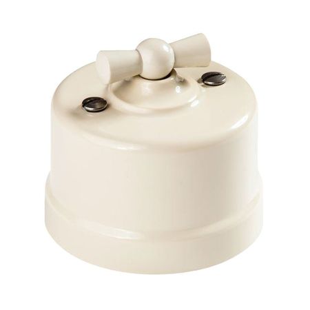 переключатель 1-клавишный BIRONI 10А б/и слоновая кость 5 шт кd1 3 контактный клавишный переключатель zhrivoer