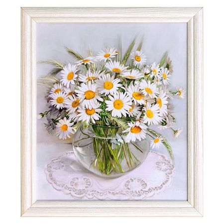 репродукция в раме РОМАШКИ 250х300мм бумага/МДФ