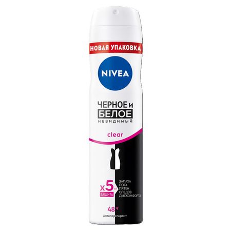 дезодорат NIVEA Невидимая защита для черного и белого аэрозоль 150мл синюха голубая dr vistong др вистонг сироп 150мл
