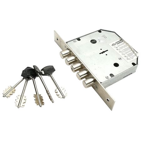 замок врезной ЭЛЬБОР Гранит 1.06.01 5 ключей /00405/ сувальдный 5 ригелей привод защелки замка заднего багажника для jeep grand cherokee compass patriot commander liberty dodge durango nitro 4589131aa