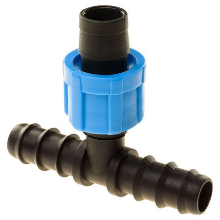 тройник-переходник для ленты капельного полива MP-У d16мм пластик колесо 40мм поворотное u образное для дсп 16мм пластик