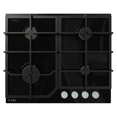 поверхность газовая LEX GVG 642 BL 4 конфорки закаленное стекло/чугун черный закаленное стекло для dodge charger challenger 2017 2021 экран gps навигации 8 4 дюймовая защитная пленка для экрана автомобиля устойчивая к царапинам