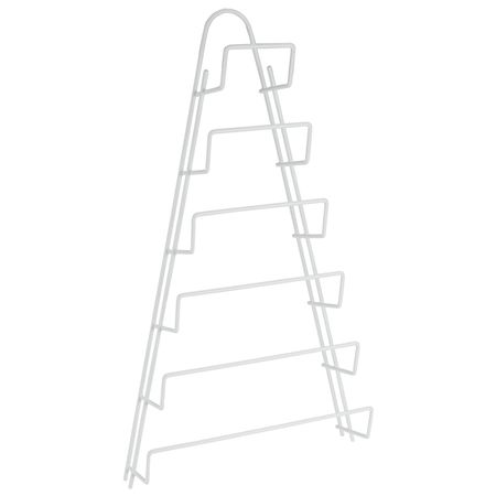 вешалка для крышек METALTEX Kiwi 6 ярусов нерж.сталь, полимерное покрытие белая настенная вешалка для украшений lesaiyarr пластиковая белая 9 шт