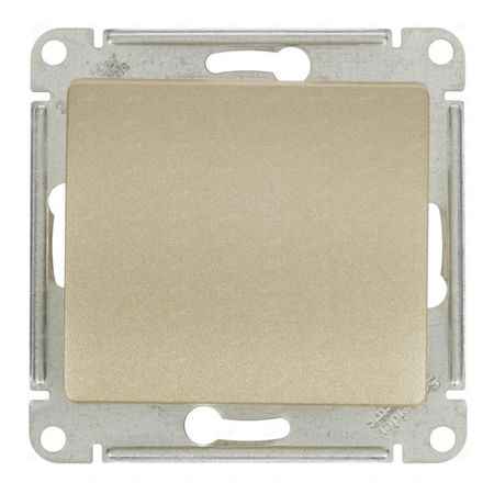 выключатель 1-клавишный SYSTEME ELECTRIC Glossa титан выключатель 2 клавишный schneider electric glossa с индикацией титан