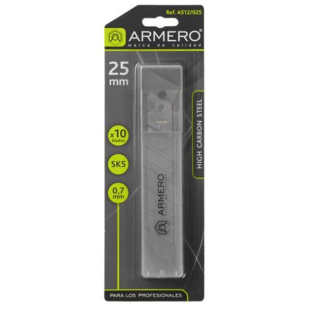 лезвие для ножа ARMERO сегментное 25мм 10шт муфта ppr ртп 25мм