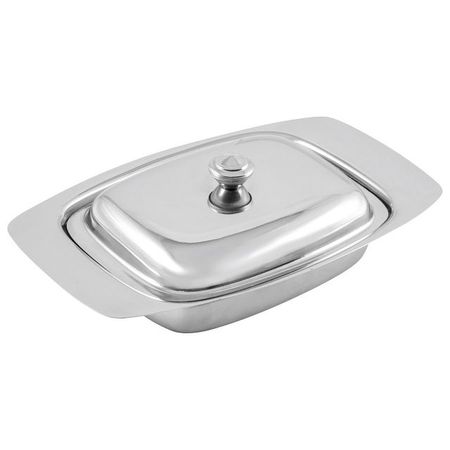 масленка MALLONY 500мл с крышкой нерж.сталь