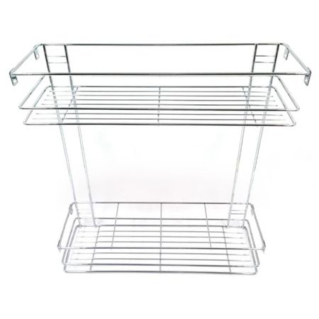 корзина с боковым креплением 2 уровня 440х155х500мм хром mijia мини перезаряжаемый фонарик с боковым светом