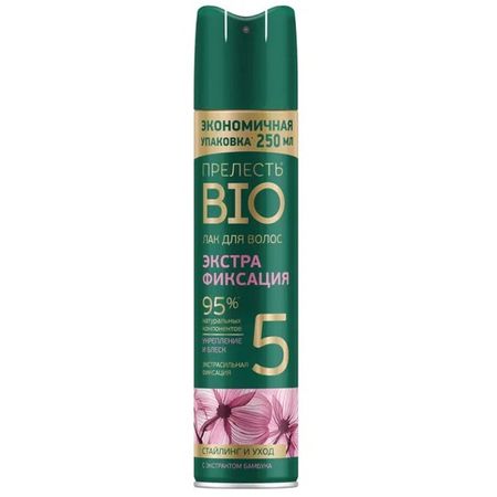 лак для волос ПРЕЛЕСТЬ Bio Экстракт бамбука экстрафиксация 250мл деревянные жалюзи sunroad из бамбука