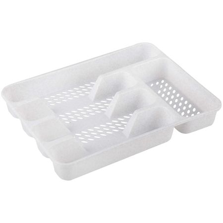 лоток для столовых приборов Капелька 31,5х24,5х4,5см пластик лоток для столовых приборов mallony forma 40 5х33 5х4 5см 6 секций пластик тпр