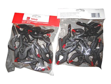 набор струбцин пружинных UGO LOKS 90мм 10шт
