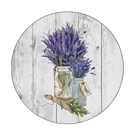 подставка под горячее ВЕГА Прованс Букет лаванды 18см круглая фанера xgnvpy круглая силиконовая подставка для чашки