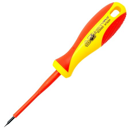 отвертка диэлектрическая RAGE by VIRA 1000В VDE SL2.5*75 мм щупы для мультиметра qhtitec 10а 20а 1000в