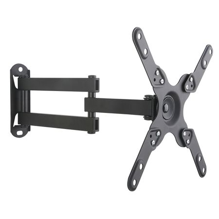 кронштейн MONSTERMOUNT МВ-5224 VESA 75-200 до 30кг наклонно-поворотный 2 колена для телевизора кронштейн maunfeld mtm 3270fmd vesa 75 400 до 40 кг наклон поворот для телевизора