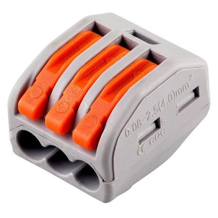 клемма рычажная STEKKER, 3-проводные LD222-413, 5 шт лебедка рычажная martix 4т