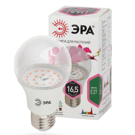 лампа для растений ЭРА 11Вт E27 220В полноспекральная белый груша контроллер контактора earueletric eact 2p 63 24в 220в 230в 110в