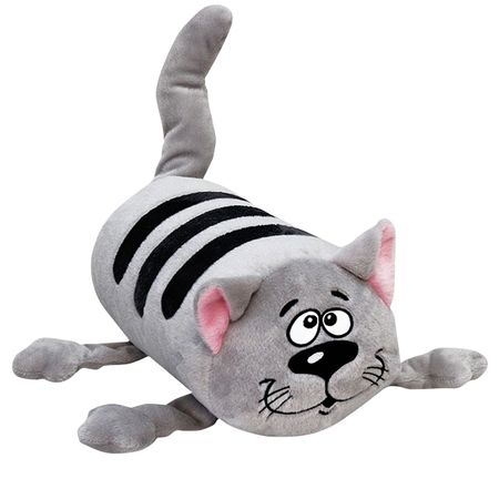 подушка декоративная Кот 19х33см серая для подушки yierninl с принтом животные и зебра 45x45 см