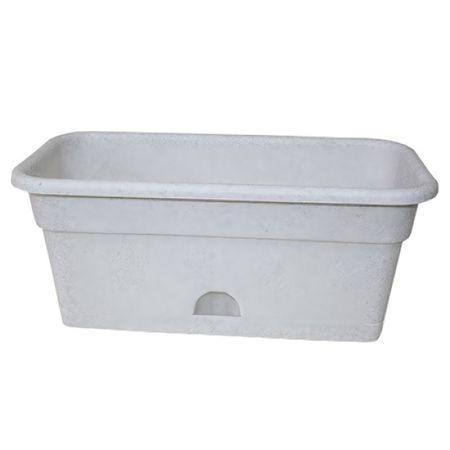 ящик балконный с нижним поливом 40см пластик мрамор