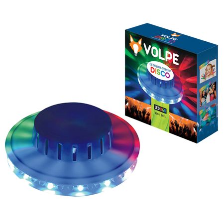 светильник проектор светодиодный VOLPE светодиодный Q304 2,5Вт RGB белый корпус проектор снежинок для улицы