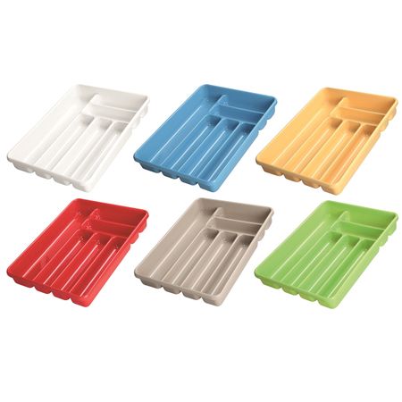 лоток для столовых приборов COSMOPLAST 40х30х6см 6 секций пластик в ассортименте лоток для столовых приборов mallony forma 40 5х33 5х4 5см 6 секций пластик тпр
