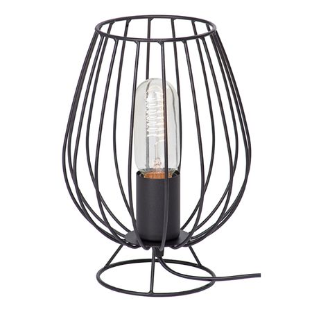 лампа настольная VITALUCE Сан 1х60Вт Е27 металл черный лампа настольная россвет лютня 1х60вт е27 металл белый