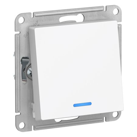 переключатель 1-клавишный Atlas Design с/и белый 5 шт кd1 3 контактный клавишный переключатель zhrivoer