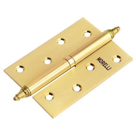 петля разъемная MORELLI 100х70х2,5мм L матовое золото с коронкой петля разъемная morelli 100х70х2 5мм r кофе с коронкой