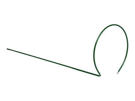 опора для поддержки растений круг 40х140см металл в ПВХ кустодержатель 30х70см металл в пвх зелёный