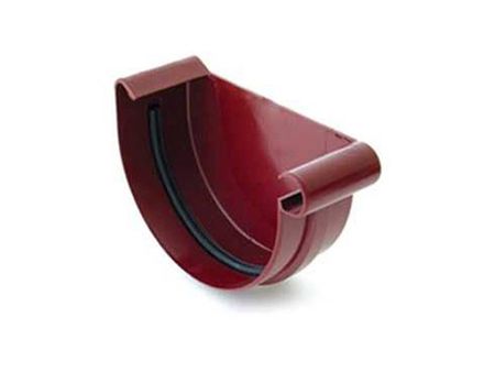 заглушка желоба металлическая d125мм красная металлическая