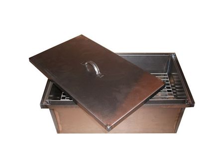 коптильня SmokyProof двухъярусная с гидрозатвором 48х28,5х22см сталь 1,22мм переключатель vaneaims 22мм с автоблокировкой