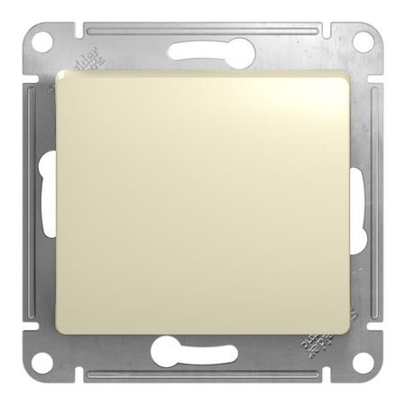 выключатель 1-клавишный SYSTEME ELECTRIC Glossa с индикацией бежевый выключатель 2 клавишный schneider electric glossa с индикацией титан