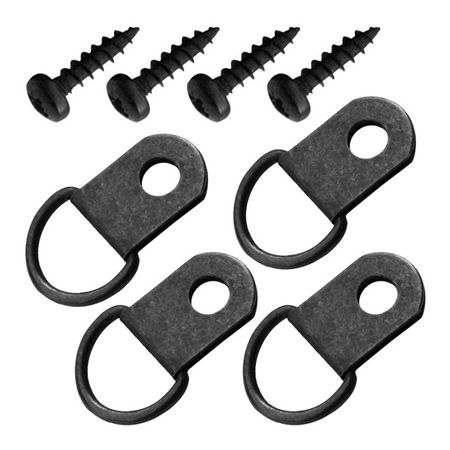 петля-подвес D-кольцо для картины бронза 4шт металлические фоторамки