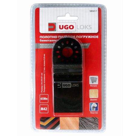 полотно пильное  UGO LOKS SBS017 для PMF универсальное универсальное погружное 34 мм полотно пильное ugo loks 300мм 32tpi 6шт