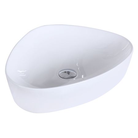 раковина накладная OFELIS Trio 50,5см треугольная белая треугольная шлифовальная подложка noenname null 70 100 мм