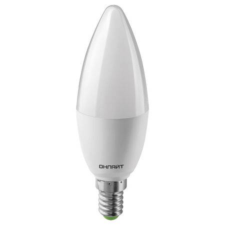 лампа светодиодная ОНЛАЙТ 10Вт E14 750Лм 4000К 230В С37 свеча tomzn мини автоматический двухполюсный переключатель 63a 230в
