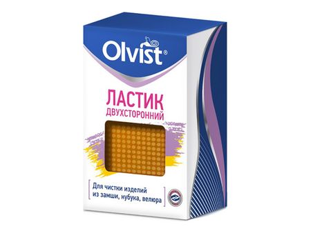 ластик для обуви OLVIST бесцветная для нубука, замши и велюра faber castell пластичный ластик