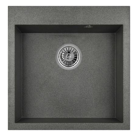 мойка квадратная GRANULA 510х520х190мм графит кварц мойка granula 465х510х200мм пирит кварц
