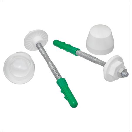 комплект крепления для раковины 10/100мм заглушки белые силиконовые заглушки для шприцев heltc 15 шт