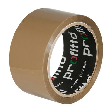 лента клейкая PROFITTO 48мм х 55м упаковочная темная, арт.55757 лента клейкая profitto 48мм х 55м упаковочная темная арт 55757