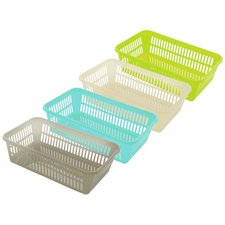 корзина ПОЛИМЕРБЫТ 25х15х7см 2л пластик в ассортименте без крышки снежный шар actuel 7 см 1 шт в ассортименте