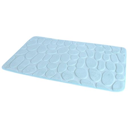 коврик для ванной OFELIS Камни 50х80см бирюзовый светящиеся камни для сада 10 шт