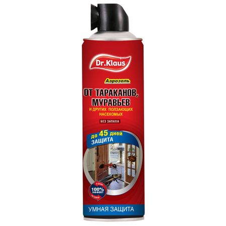 аэрозоль Dr.Klaus от муравьев, тараканов и других ползающих насекомых 600 мл карандаш инсектицидный машенька серебряная 20г от тараканов муравьев и пр